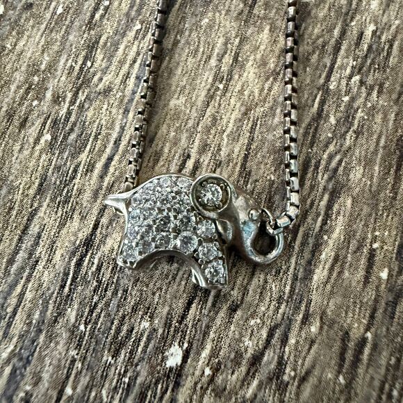 Sterling Silver Elephant Anklet/Bracelet - Picture 1 of 8